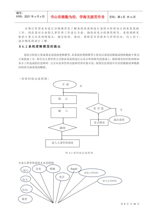 毕业设计论文人事管理系统.docx