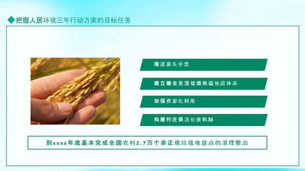 搞好农村人居环境整治建设美丽宜居乡村PPT模板