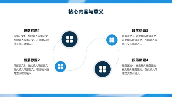 蓝色简约答辩论文文献汇报PPT模板