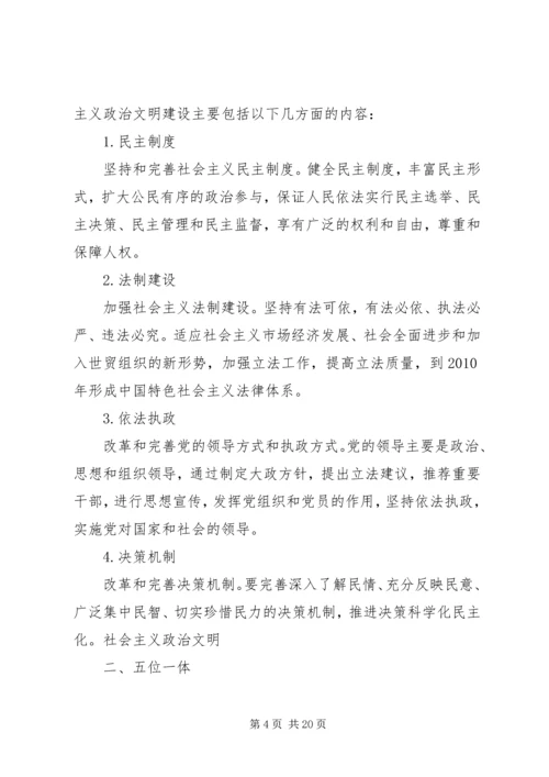 建设社会主义政治文明的学习心得.docx