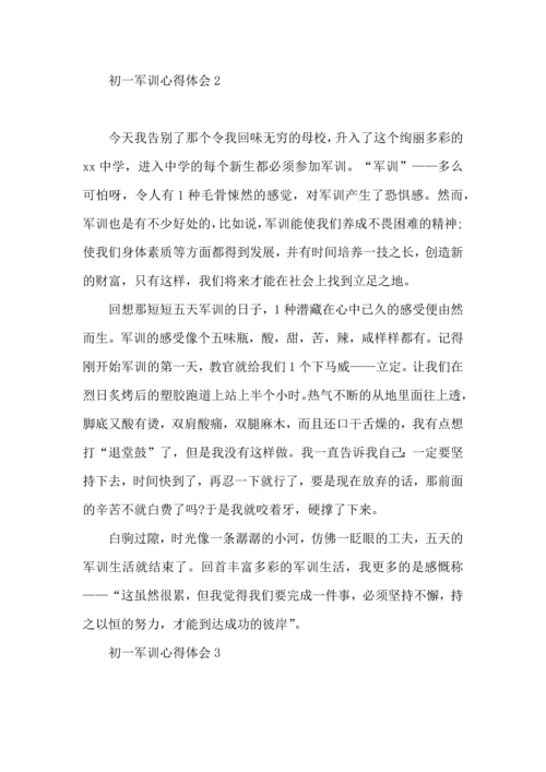 初一军训心得体会(15篇)（二） (2).docx