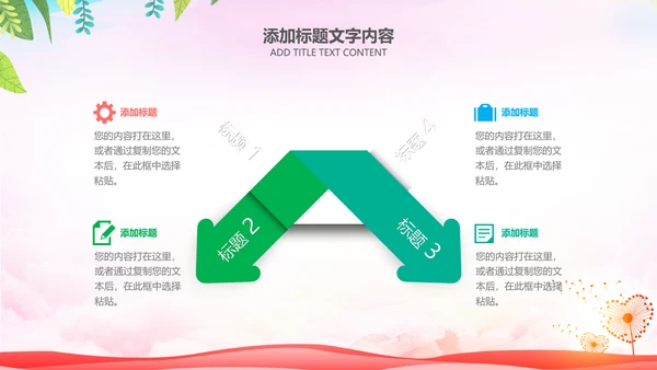 简约社区医疗保险保障工作总结ppt模板