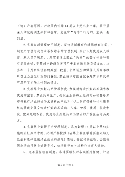 计生委两非整治工作方案.docx