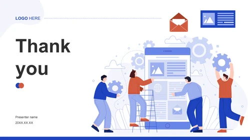 蓝色简约风项目进度阶段汇报PPT主题