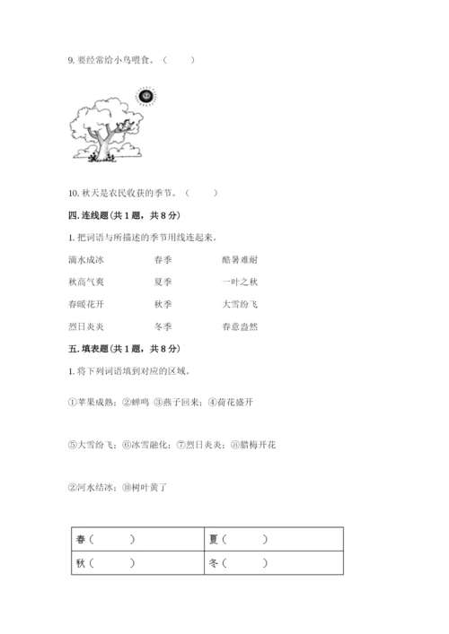 教科版二年级上册科学期末考试试卷附答案【黄金题型】.docx