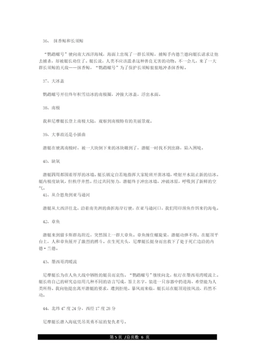《海底两万里》各章节内容概括刚整理.docx