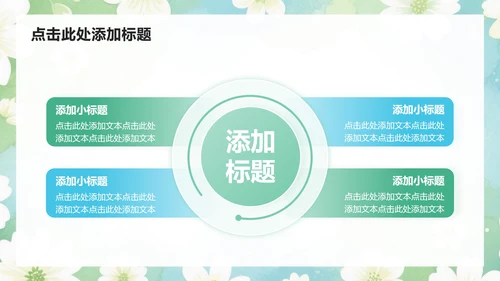 绿色小清新风开学自我介绍汇报PPT模板