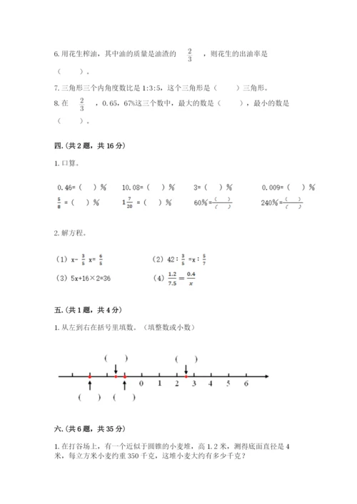 青岛版六年级数学下册期末测试题精品【易错题】.docx