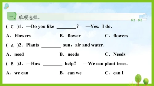Unit 4 Plants around us 第5课时课件（共22张PPT）