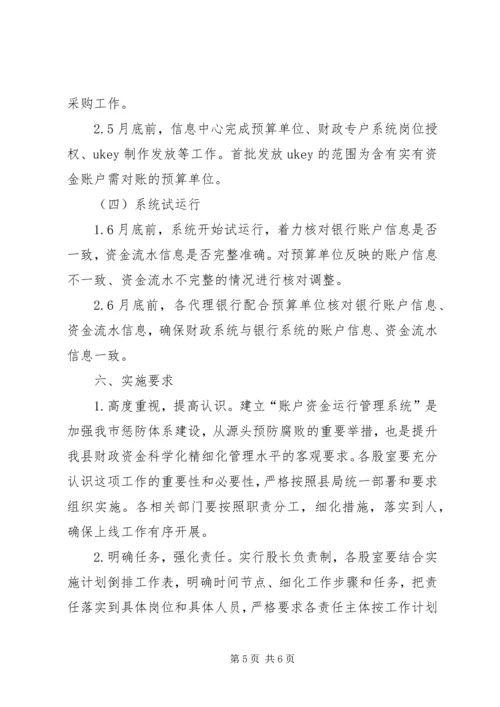 账户资金运行管理实施方案.docx