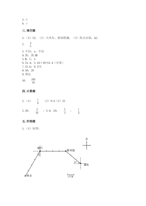 2022人教版六年级上册数学期末测试卷（易错题）word版.docx