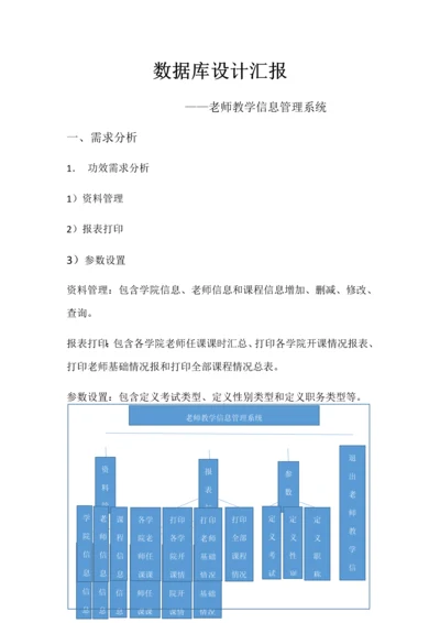 数据库设计教师教学信息综合管理系统.docx