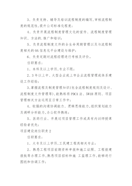 项目建设岗位职责.docx