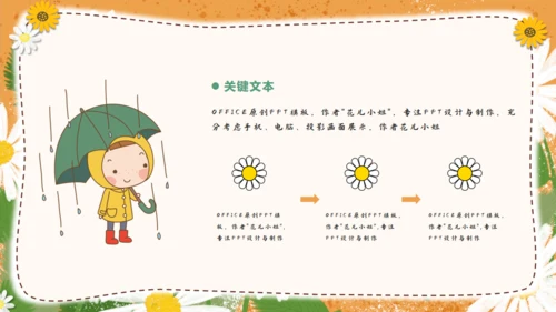 小雏菊家长会儿童培训学前教育通用PPT模板