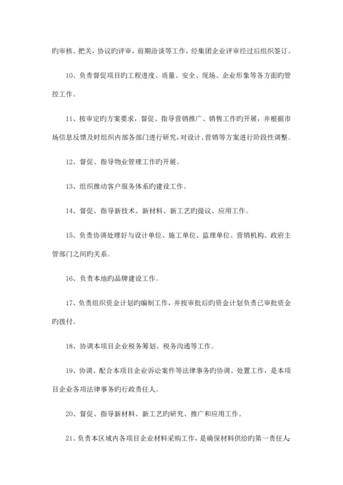 独立项目公司岗位设置及岗位职责.docx