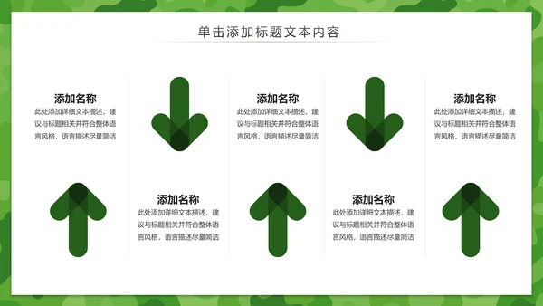军绿色八一军队改革部队教育军事国防PPT模板