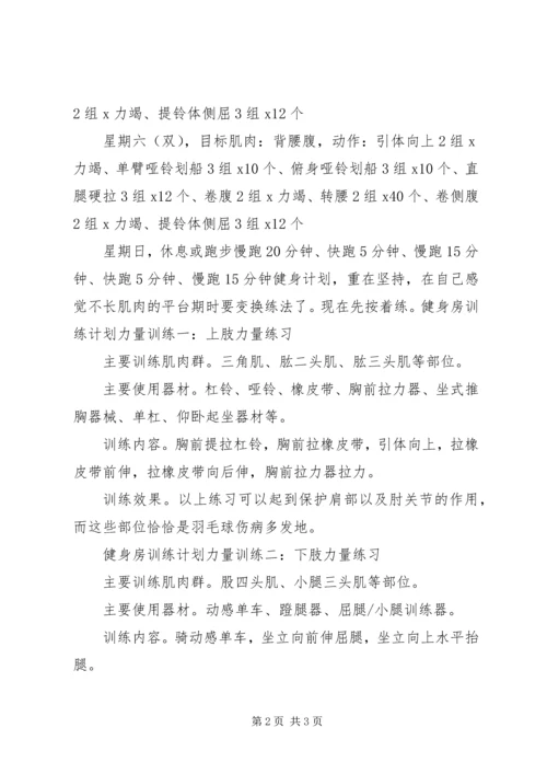 运动减肥计划表月瘦30斤.docx