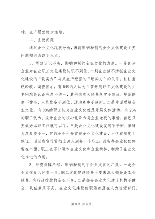 企业文化建设工作调研.docx