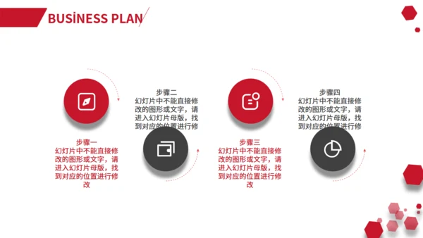 大气欧美风几何红年度工作总结通用PPT模版