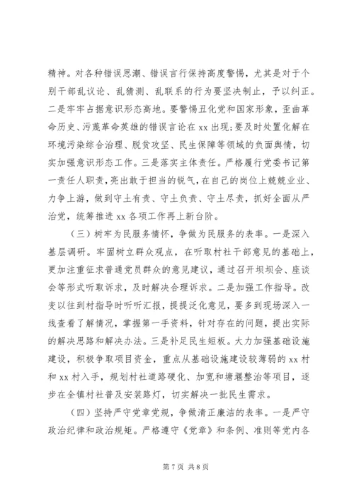 民主生活会个人检视剖析材料.docx