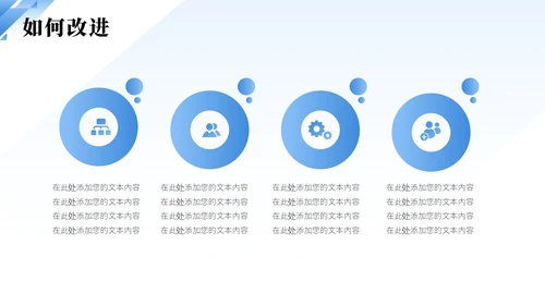 蓝色简约渐变企业员工试用期转正答辩PPT模板
