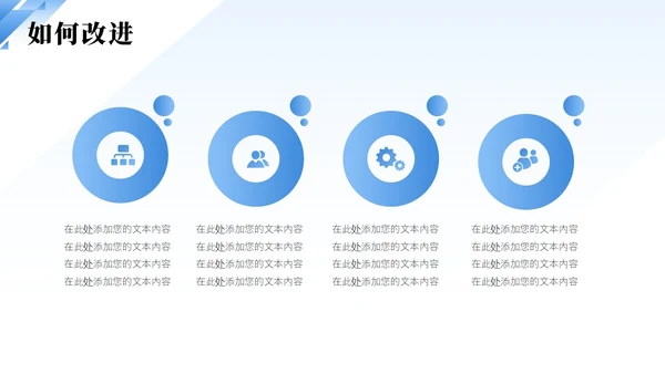 蓝色简约渐变企业员工试用期转正答辩PPT模板