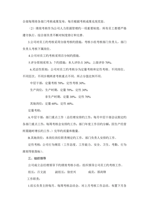 有限公司员工绩效考评管理标准细则.docx