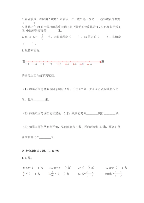冀教版六年级下册数学 期末检测卷带答案（精练）.docx