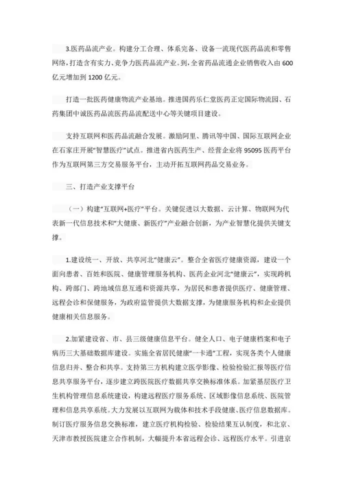 河北省大健康新医疗产业发展综合规划.docx