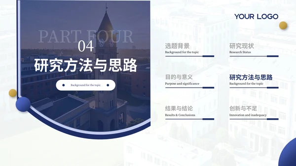 蓝色渐变学院风毕业答辩小组汇报PPT模板