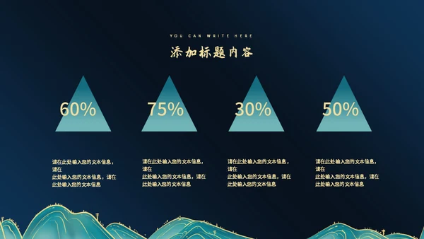 墨绿鎏金总结汇报通用PPT模板