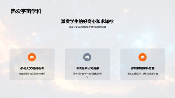 宇宙学物理知识解析PPT模板
