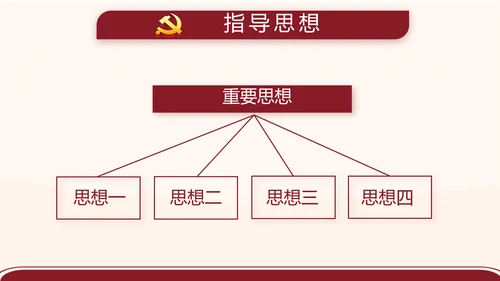 红色简约党支部委员会会议总结PPT
