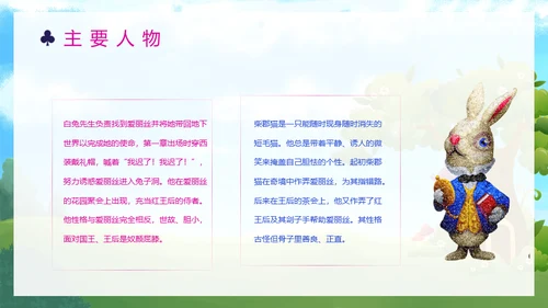 爱丽丝梦游仙境童话故事国外儿童文学通用PPT