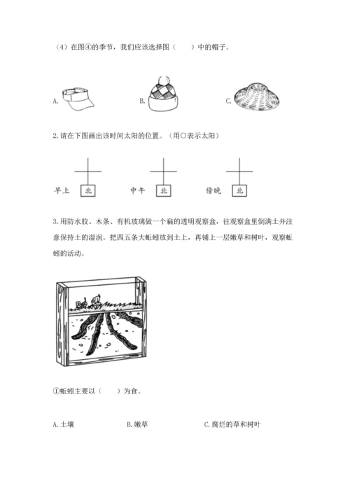 教科版科学二年级上册《期末测试卷》（巩固）word版.docx