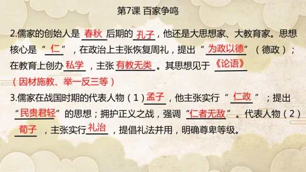第二单元 夏商周时期：奴隶制王朝的更替和向封建社会的过渡  单元复习课件（25张PPT）