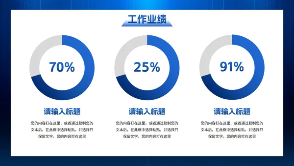 未来科技风企业年度工作总结PPT模板