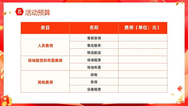 红色大气双十一狂欢购购物High翻天狂欢双十一活动方案PPT