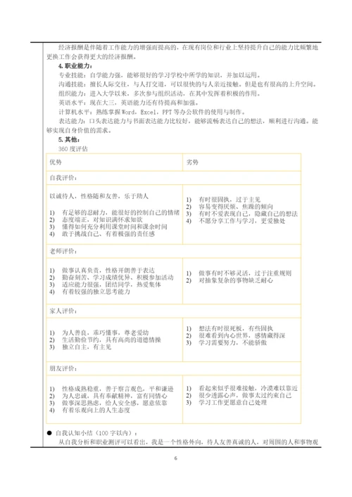 13页10000字软件技术专业职业生涯规划.docx