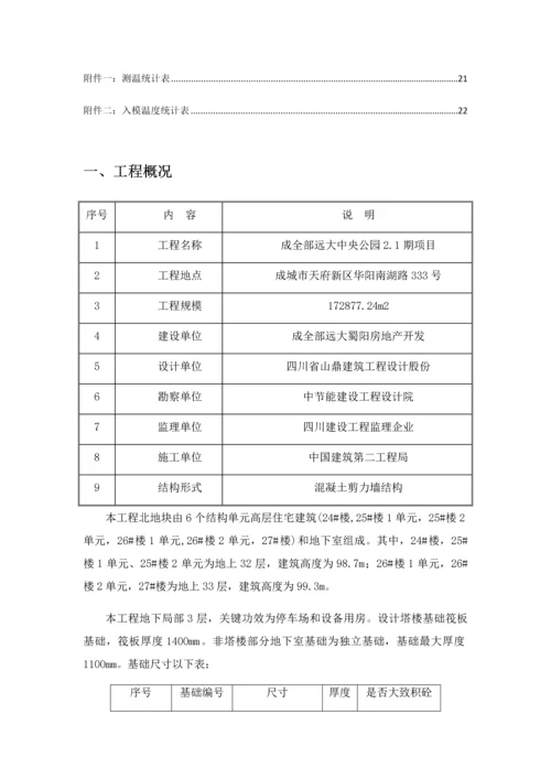 大体积混凝土综合标准施工专业方案.docx