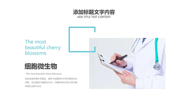 简洁医疗基因科研年终总结工作汇报PPT