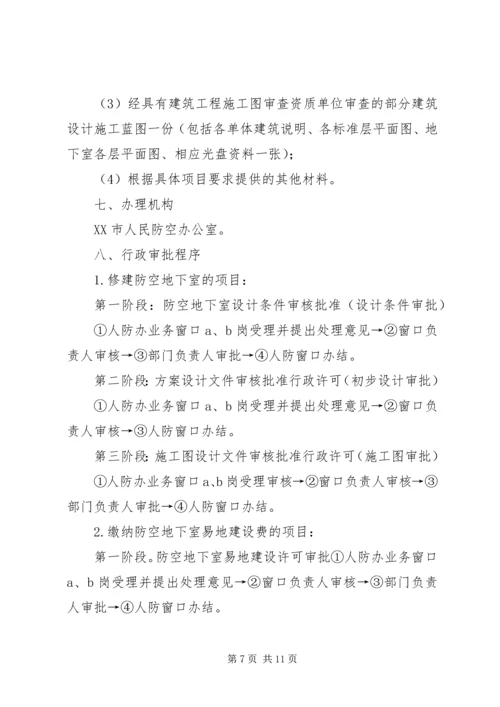 关于免建防空地下室的申请.docx