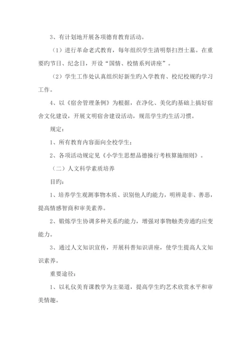 小学实施素质教育实施方案及措施.docx