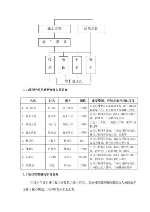 不锈钢栏杆综合施工组织设计.docx