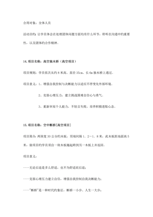 拓展活动项目.docx