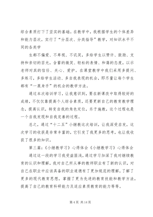 小继教学习心得体会 (2).docx