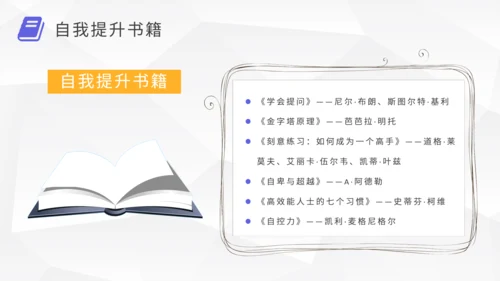 职场提升好书推荐通用PPT模板