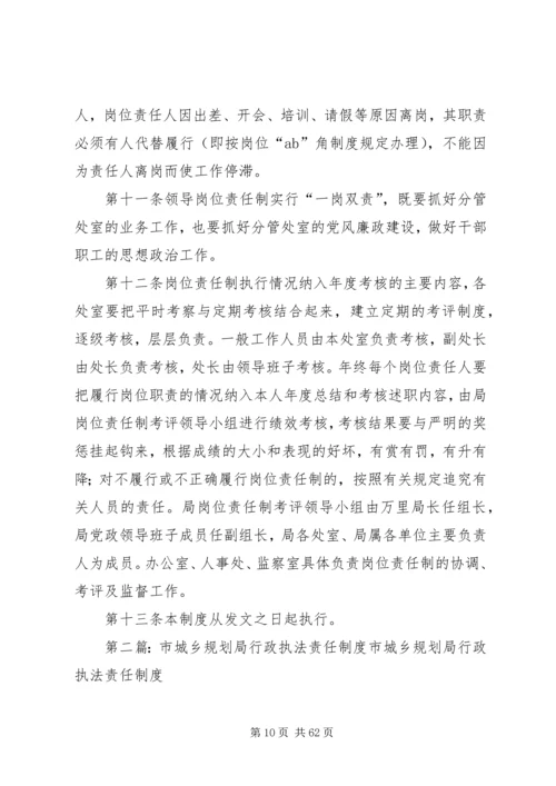 市城乡规划局岗位责任制度_1.docx