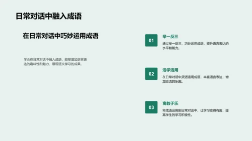 深度学习成语PPT模板