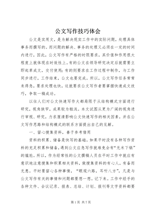 公文写作技巧体会 (2).docx